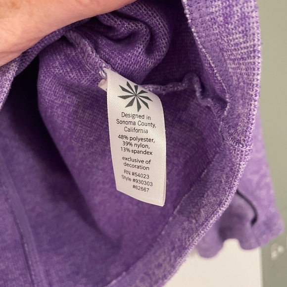 Athleta Purple Quarter-Zip Pullover, size XS - Picture 7 of 7